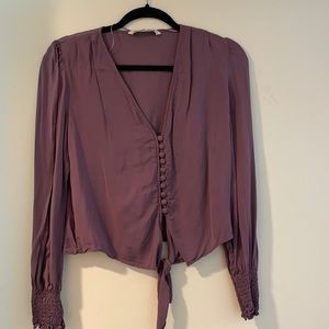 Zara cropped long sleeve top